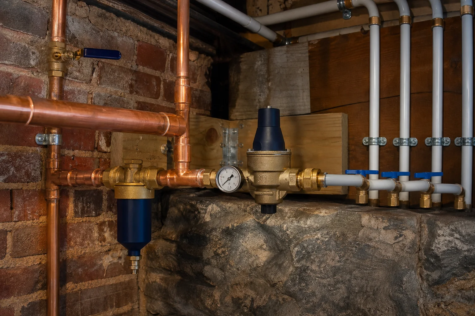 Detailed, orderly residential plumbing work
